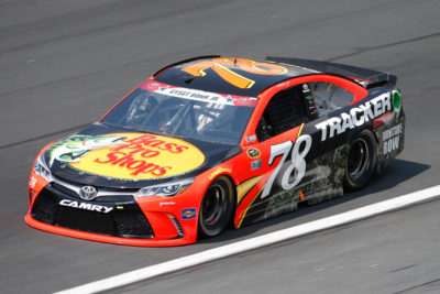 CHARLOTTE, NC - MAY 26: Martin Truex Jr., driver of the #78 Bass Pro Shops/Tracker Toyota, practices for the NASCAR Sprint Cup Series Coca-Cola 600 at Charlotte Motor Speedway on May 27, 2016 in Charlotte, North Carolina. (Photo by Todd Warshaw/NASCAR via Getty Images)