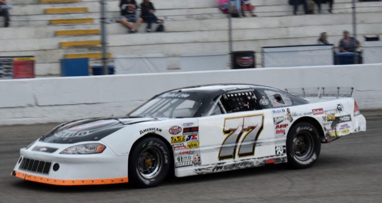 Cody Lang won the Super Late Model the Rip Shot 200 Race 1