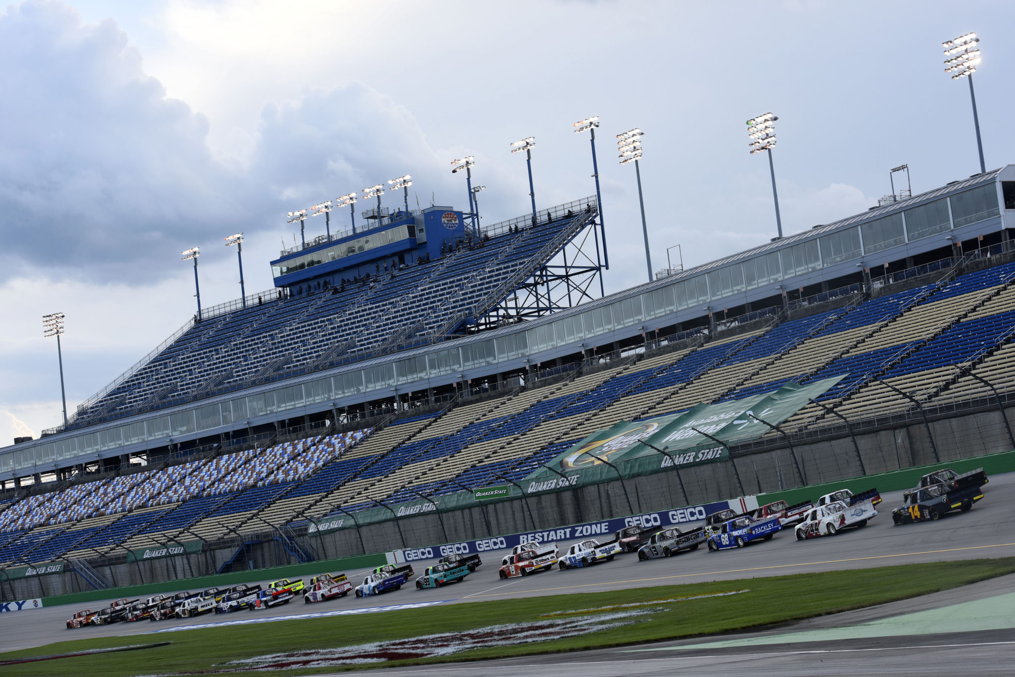 Sheldon Creed won the rainshortened NASCAR Gander Outdoors Truck