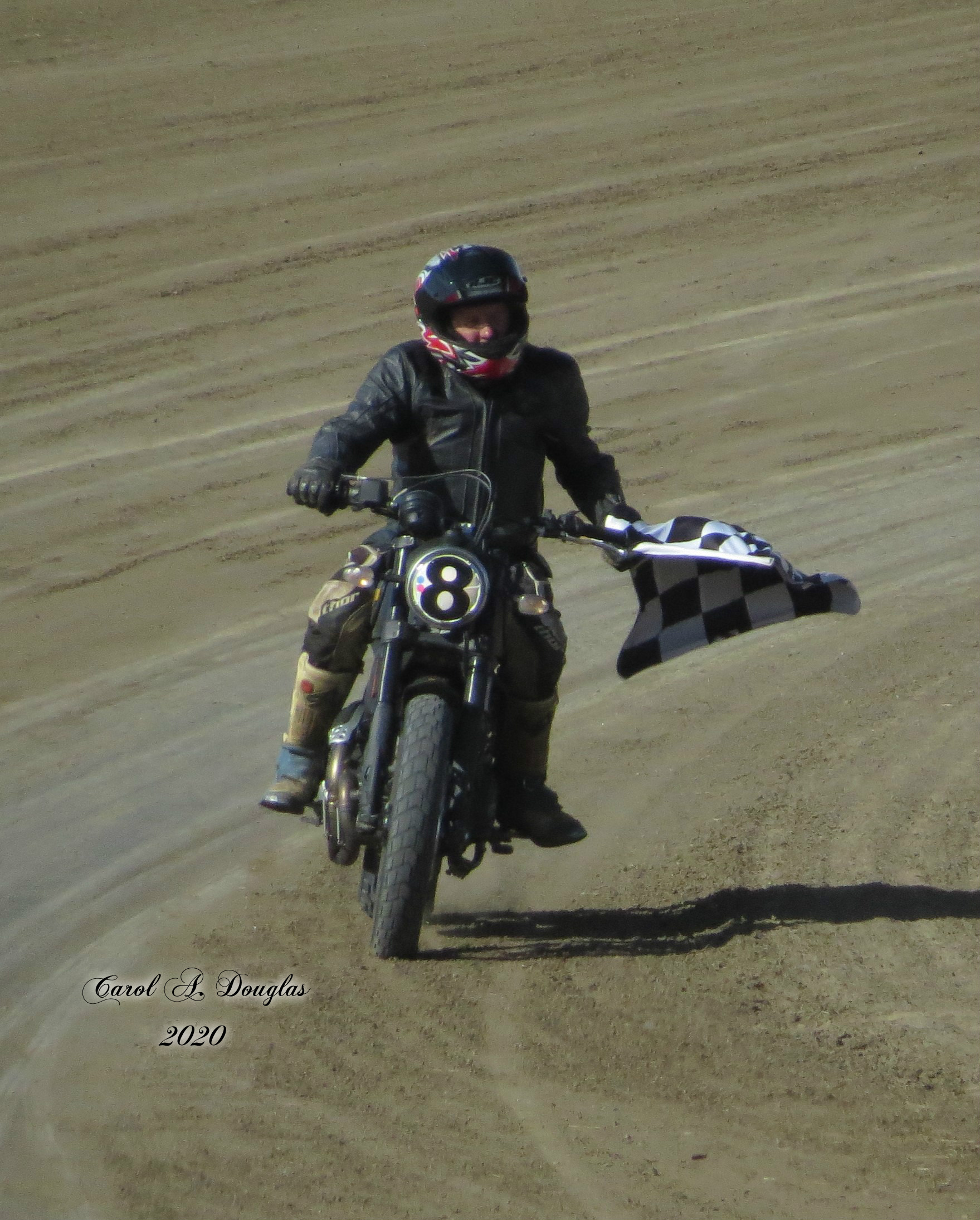 Flat Track Motorcycle Racing August 22 & 23 at Dinosaur Downs Speedway